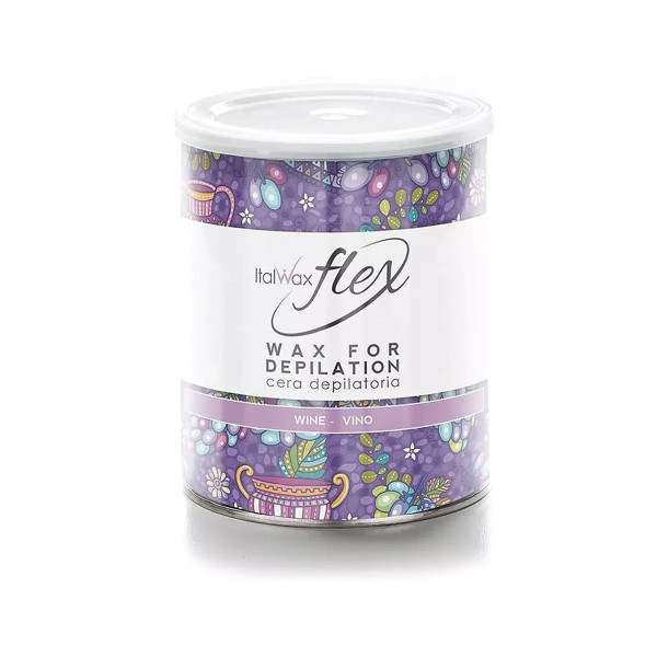 6x800g Flex - Wine - Varmt Vax Burk - Italwax
