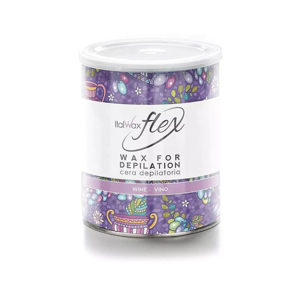 800g Flex - Wine - Varmt Vax Burk - Italwax