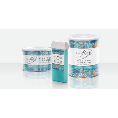 24x100g Aquamarina - Roll on vax - Flex - Italwax-Varmvax - Roll On -italwaxsweden.se