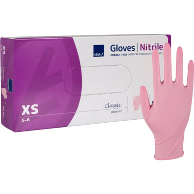 Italwax Sweden 100st Handskar Nitril - Storlek: XS - Rosa
