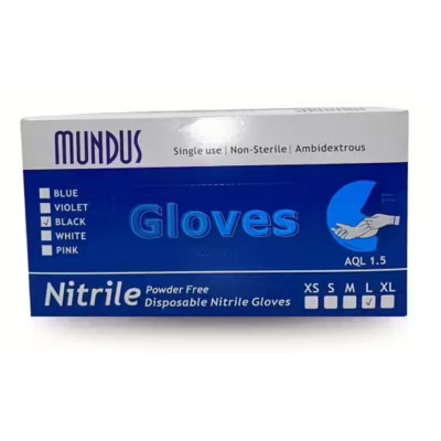 Italwax Sweden 100st Handskar Nitril - Storlek: M - Svart