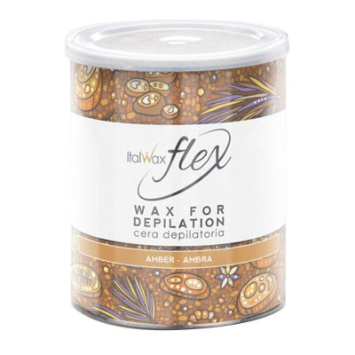 800g Flex - Amber - Varmt Vax Burk - Italwax-Varmvax - Burk -italwaxsweden.se