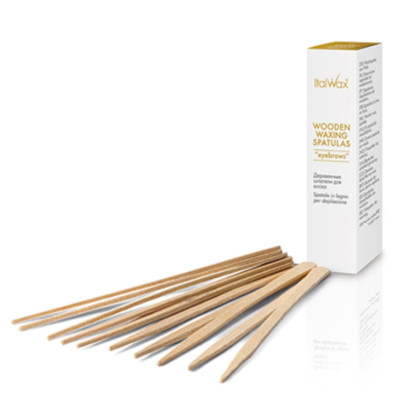 50st Spatula för vaxning av ögonbryn - Italwax-Solo - Glowax - För Hemmabruk -italwaxsweden.se