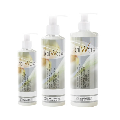 100ml Emulsion Hair Growth Retardant - White Orchid - Italwax-Talk / Oljor / Lotion - Före / Efter -italwaxsweden.se