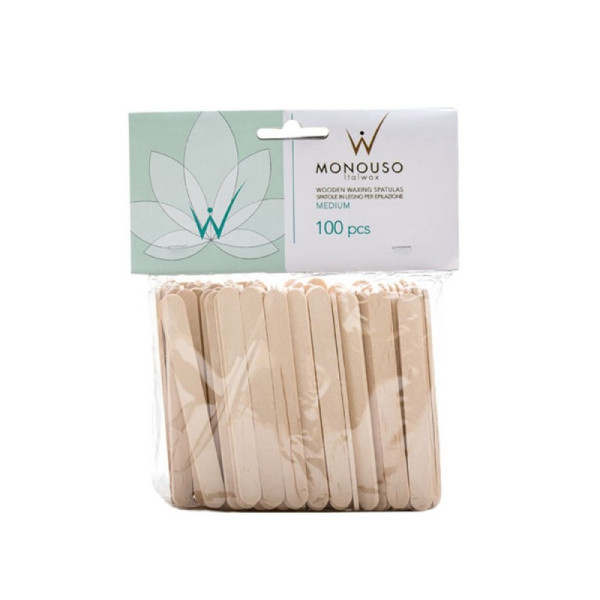 100st Spatula för vaxning - Medium - Monouso - Italwax
