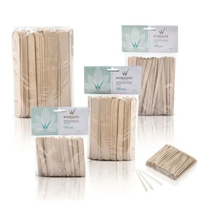 100st Spatula för vaxning - Face small - Monouso - Italwax-Tillbehör Vaxning -italwaxsweden.se